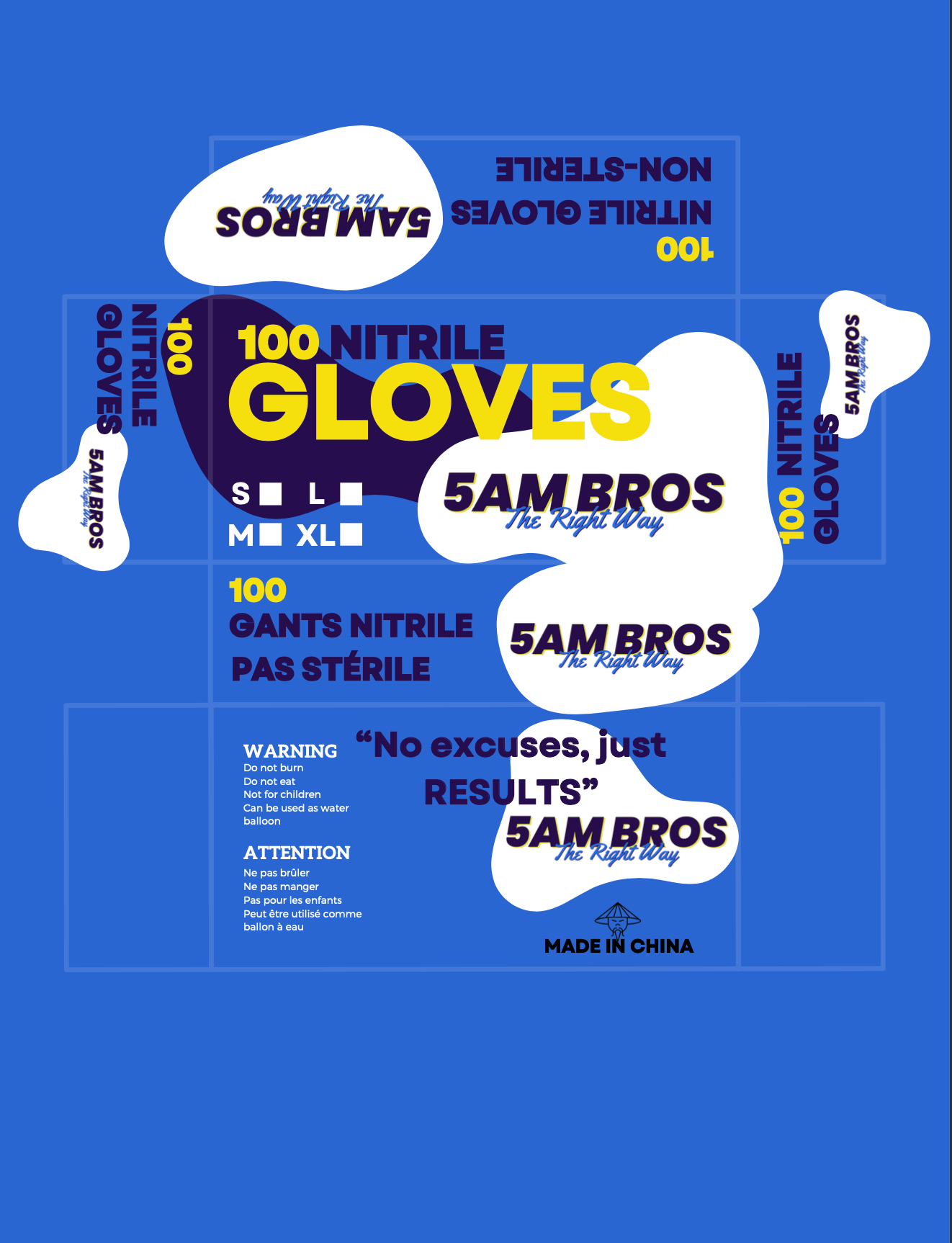 Boites à gants en nitriles 100pcs