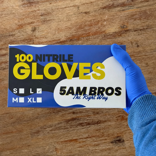 Gants Nitrile Professionnels - 100 pièces Bleu